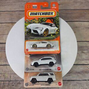 Matchbox Car Set Of 3: 2023 Toyota GR Supra RAV4 TRD & 4Runner
